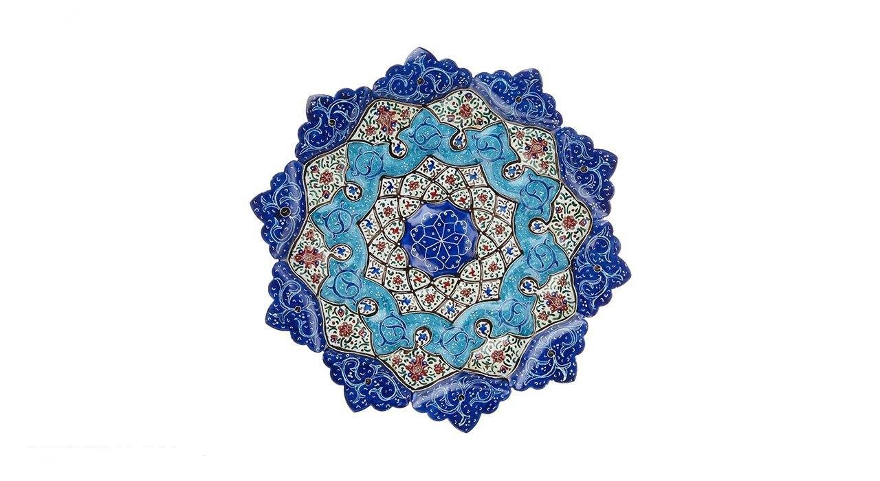 Persian Enamel Handicraft Dish Model 38,dish enamel,enamel plate,plate of enamel