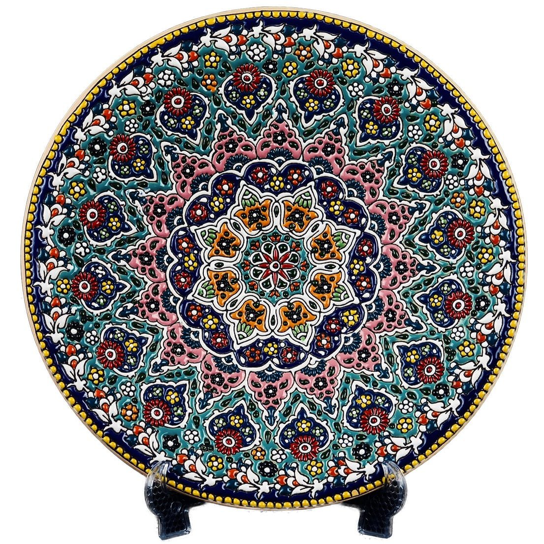 Iranian Enamel Handicraft Dish Model C-105,persian handicrafts,iranian enamel shop,iranian dishes,iranian art,persian art shop