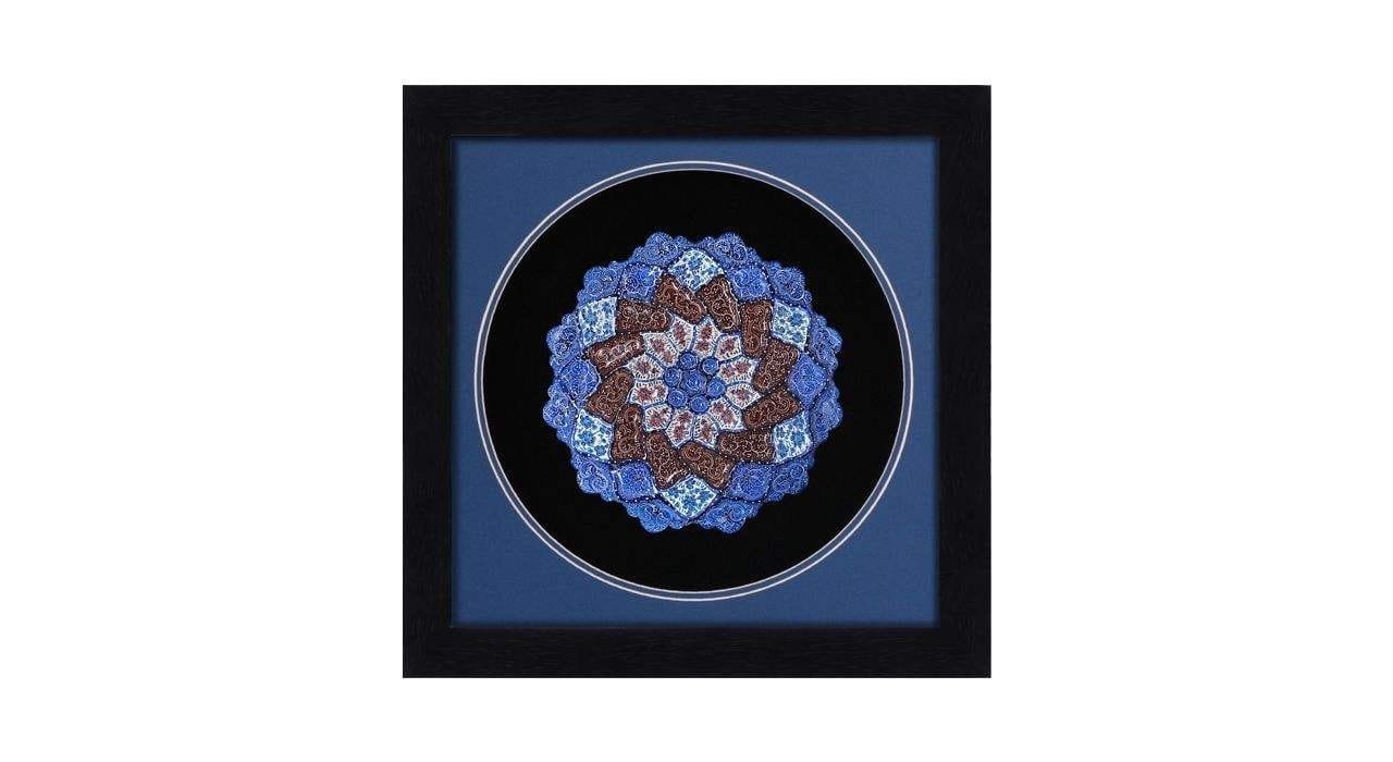 Enamel Handicraft Copper Frame of Dish Model MPF-Nava-1019,buy enamel plate,buy enamels,buy blue enamel,buy traditional enamel, acheter plaque émaillée, acheter émaux, acheter émail bleu, acheter émail traditionnel