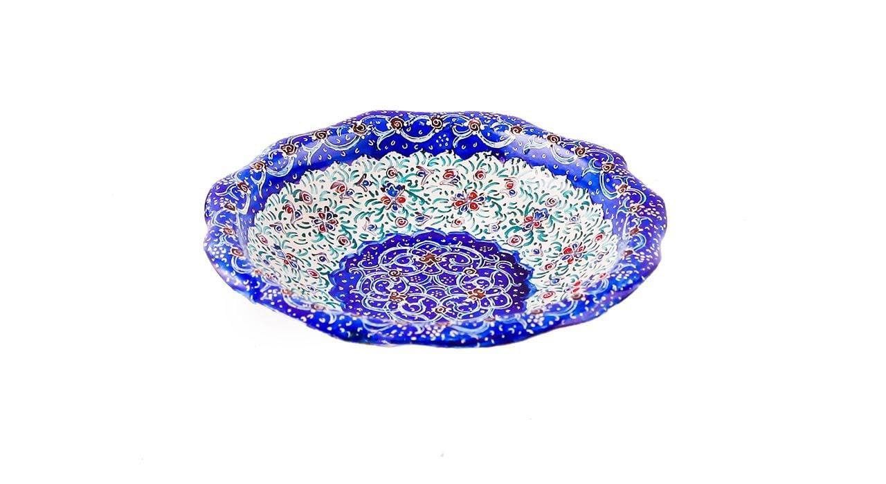 Iranian Enamel Handicraft Bowl Model 170129,persian handicrafts,iranian enamel shop,iranian dishes,iranian art