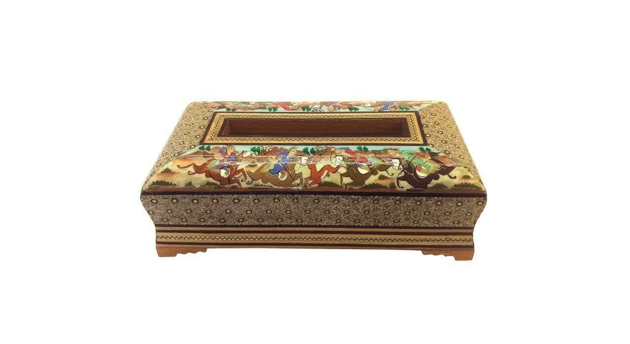 Khatam Inlaid tissue box Chugan Design Model 1060,khatam handmade suppliers,khatam handmade producers