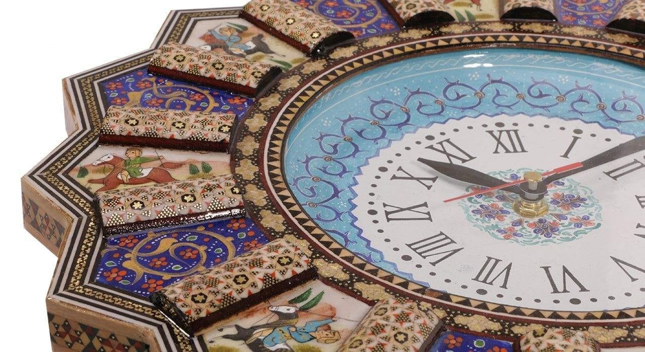 Khatam clock Model 361,iranian khatam inlaid,buy khatam inlaid