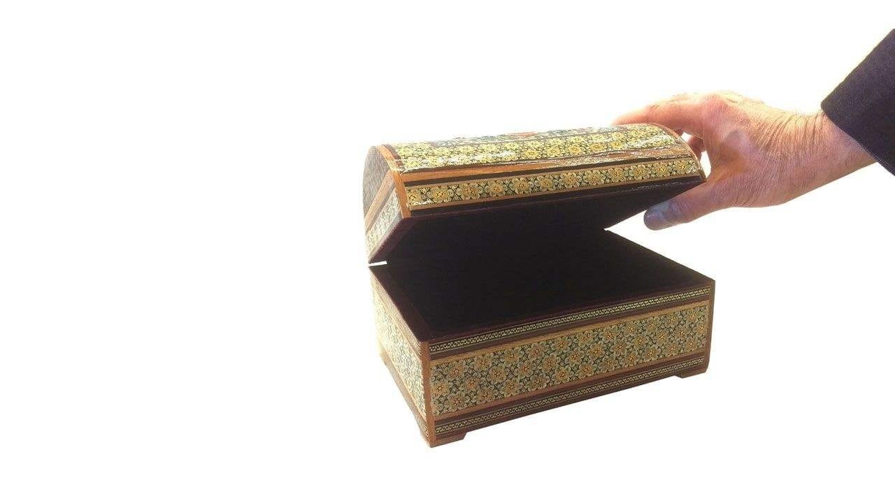 Khatam box Gol And Parandeh Design Model 1050,khatam inlaid handmade price,khatam inlaid handmade cost