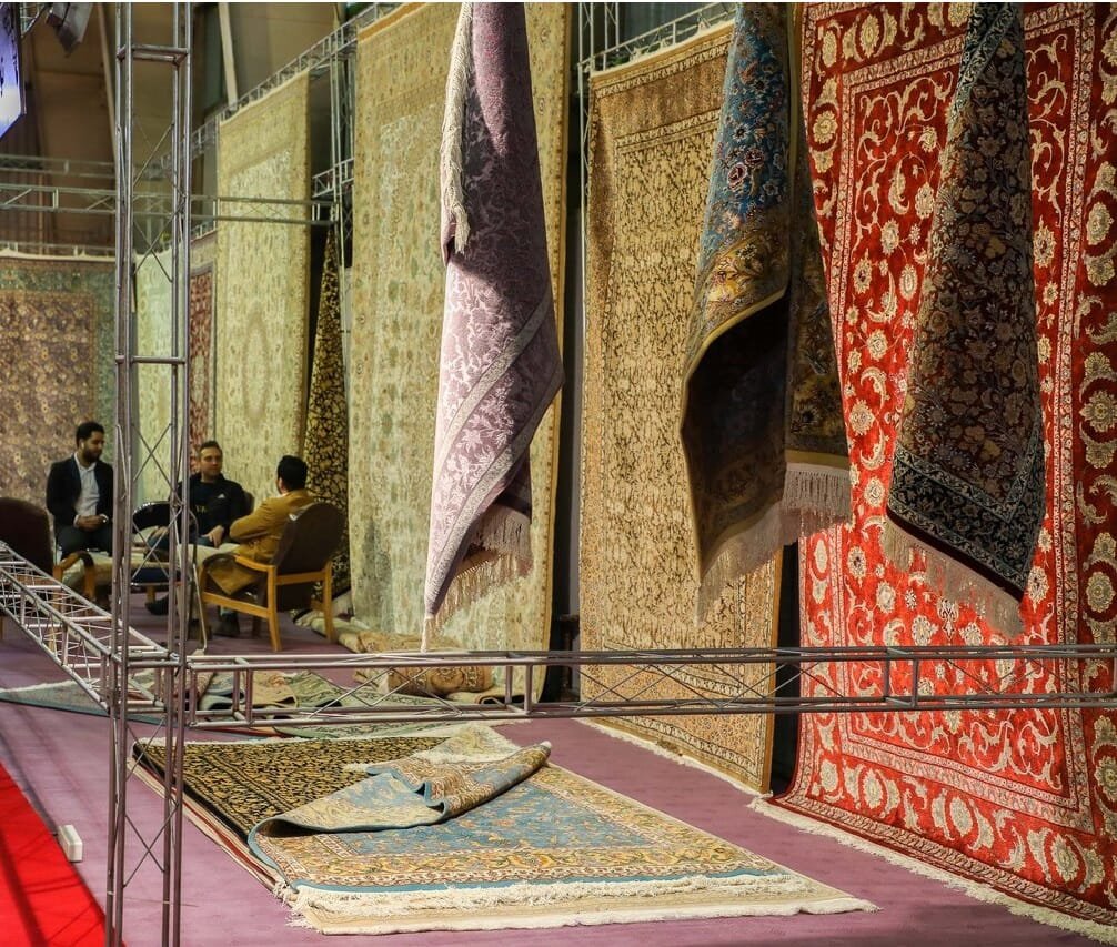 Isfahan Handmade Carpet Exhibition in Iran , Export of handmade carpets, Handmade art, Koolleh magazine, Export of Iranian carpets, Isfahan handmade carpet exhibition