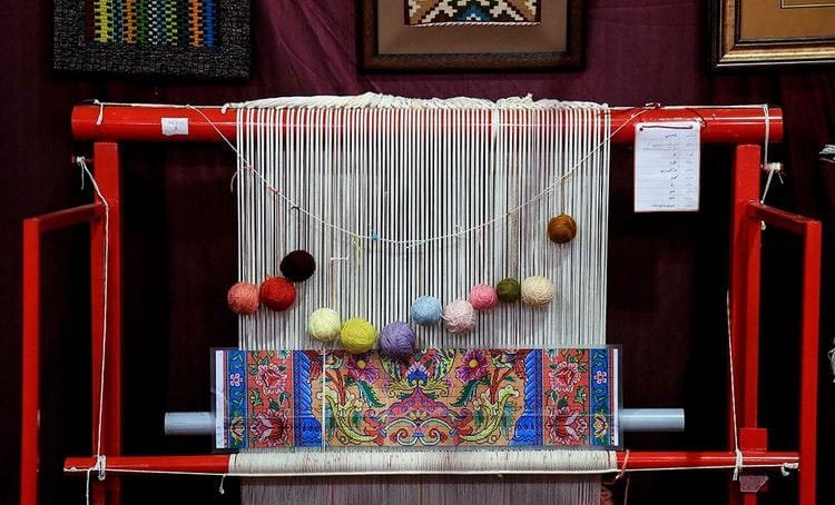 Isfahan handwoven carpet exhibition in Iran , Hand-woven carpet workshop, Isfahan handwoven carpet exhibition, Isfahan hand-woven carpet, handmade art, Koolleh site