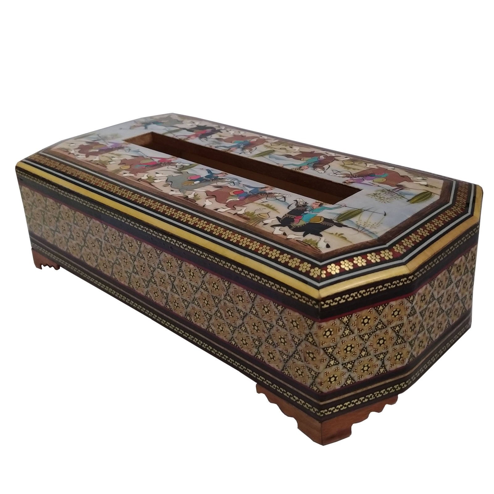 Khatam Tissue Box Model shekar Code 88 , Khatam Tissue, Inlaid, Khatam Tissue Box, Khatam