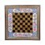 Khatam chess board flower and chicken model ordibehesht design code LS-50 , Khatam chess, Inlaid, Khatam Chess and Backgammon, Khatam