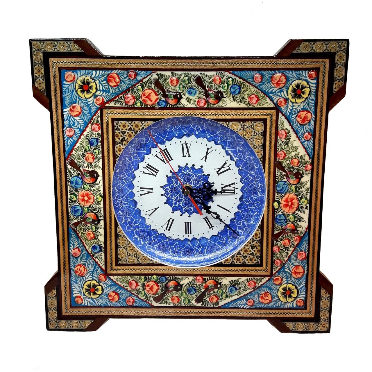 Khatam clock Code 39 , Khatam clock, Inlaid, Khatam clock model, Khatam