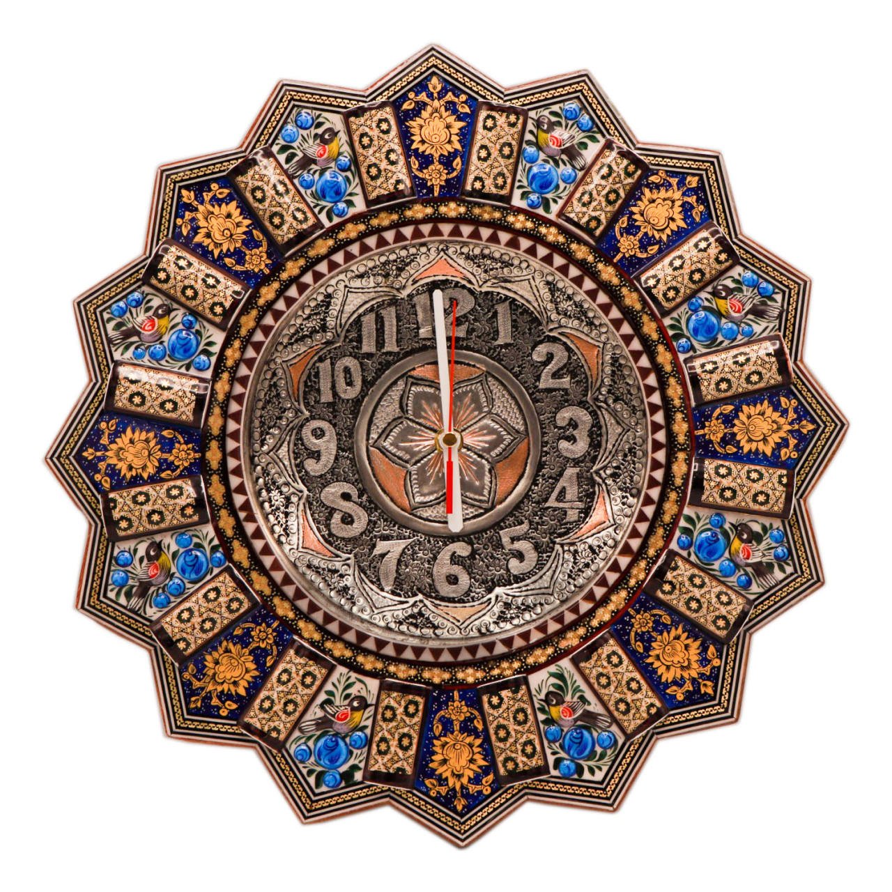 Khatam clock Khorshidi model code 05 , Khatam clock, Inlaid, Khatam clock model, Khatam