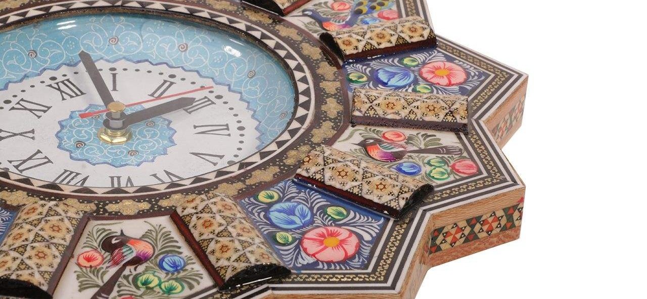 Khatam clock Model 333 , Khatam clock, Inlaid, Khatam clock model, Khatam