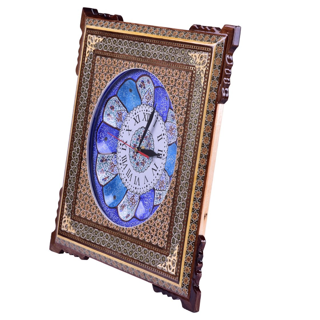 Khatam clock tazhib design nafis khatam model code 4040 , Khatam clock, Inlaid, Khatam clock model, Khatam