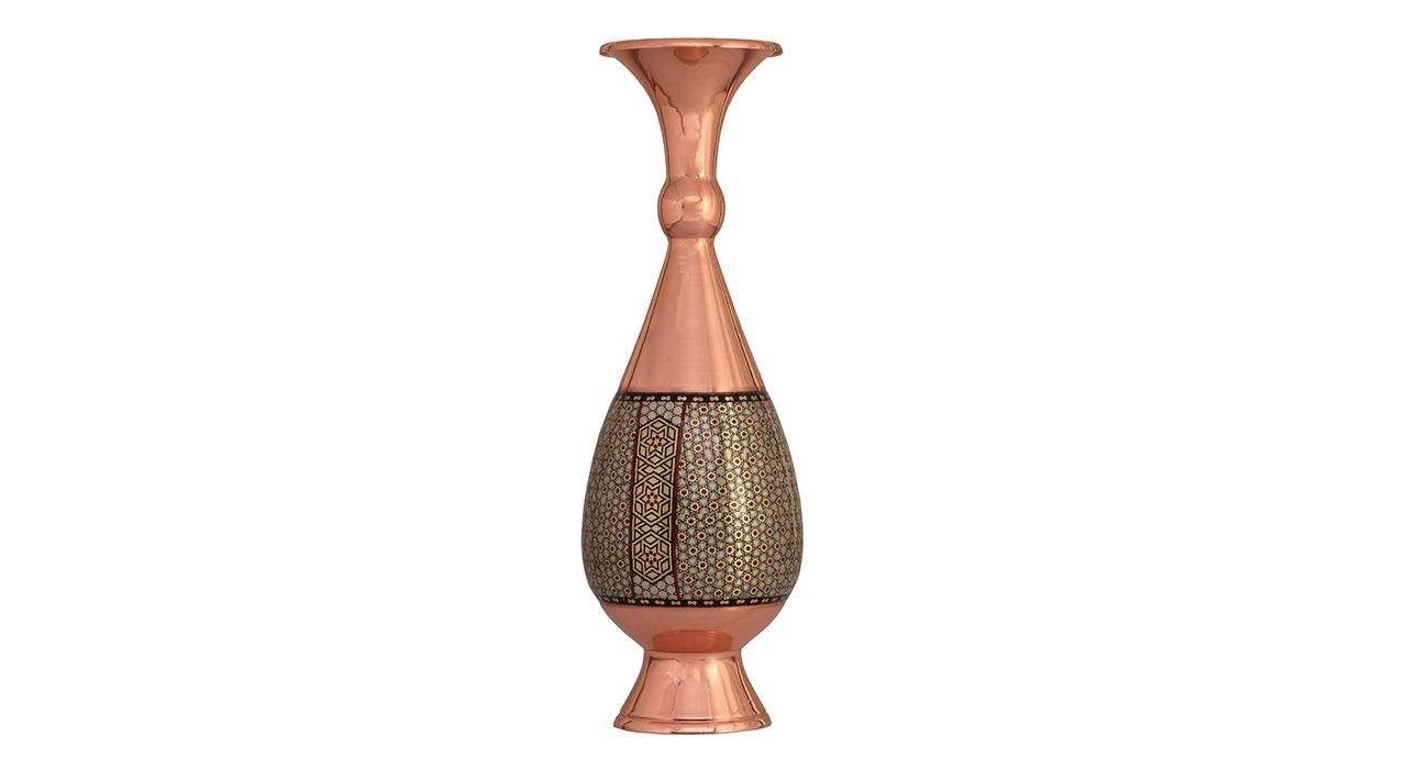 Khatam pot Copper Code 745 , Khatam pot model, Inlaid, Khatam pot, Khatam