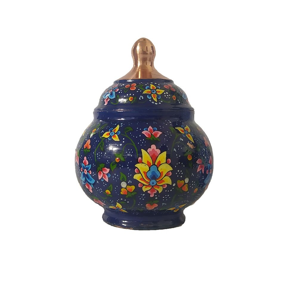 Enamel Handicraft Copper Container Code 001,price of enamel,enamel price,handmade enamel shop,enamel shop