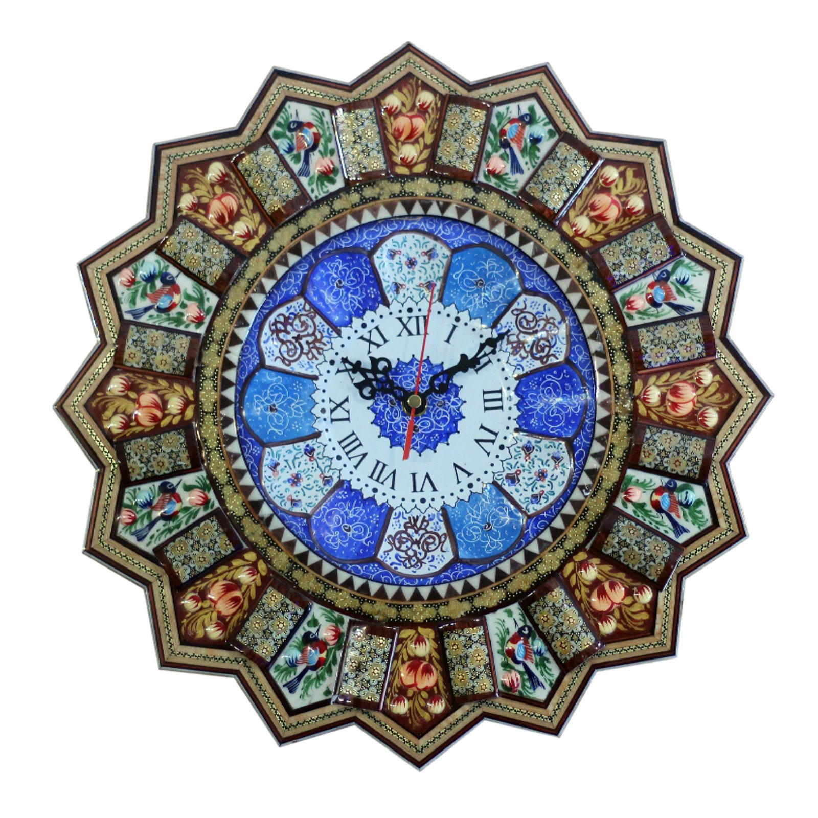 Enamel Handicraft Copper Clock Model Eslimi Code 2,buy enamel dish,buy enamel plate,buy enamels,buy blue enamel,buy traditional enamel