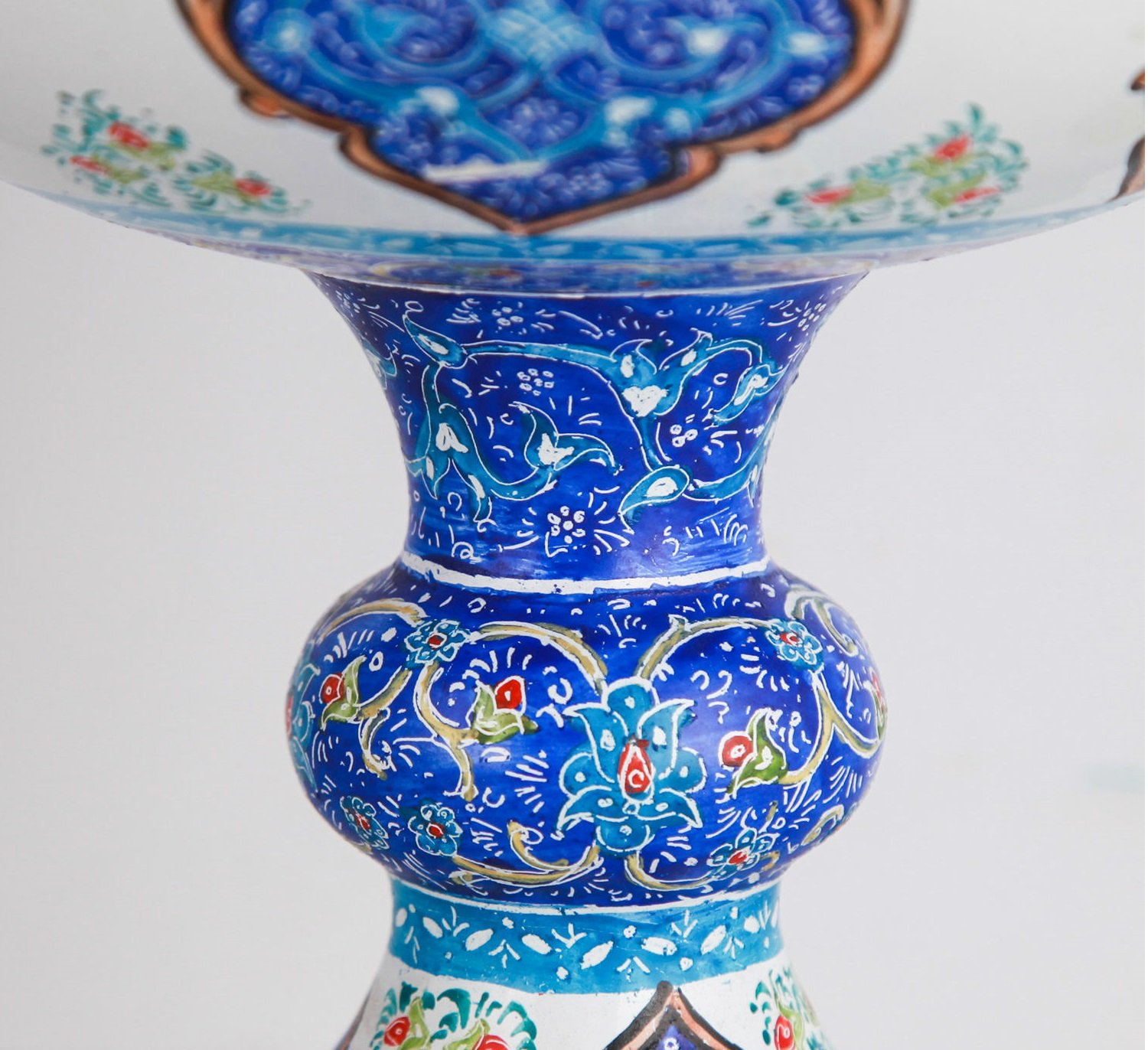 Enamel Handicraft Copper bowl toranj Eslimi design code 170250,handmade jars,handmade enamel,blue enamel handmade,tradional enamel handmade