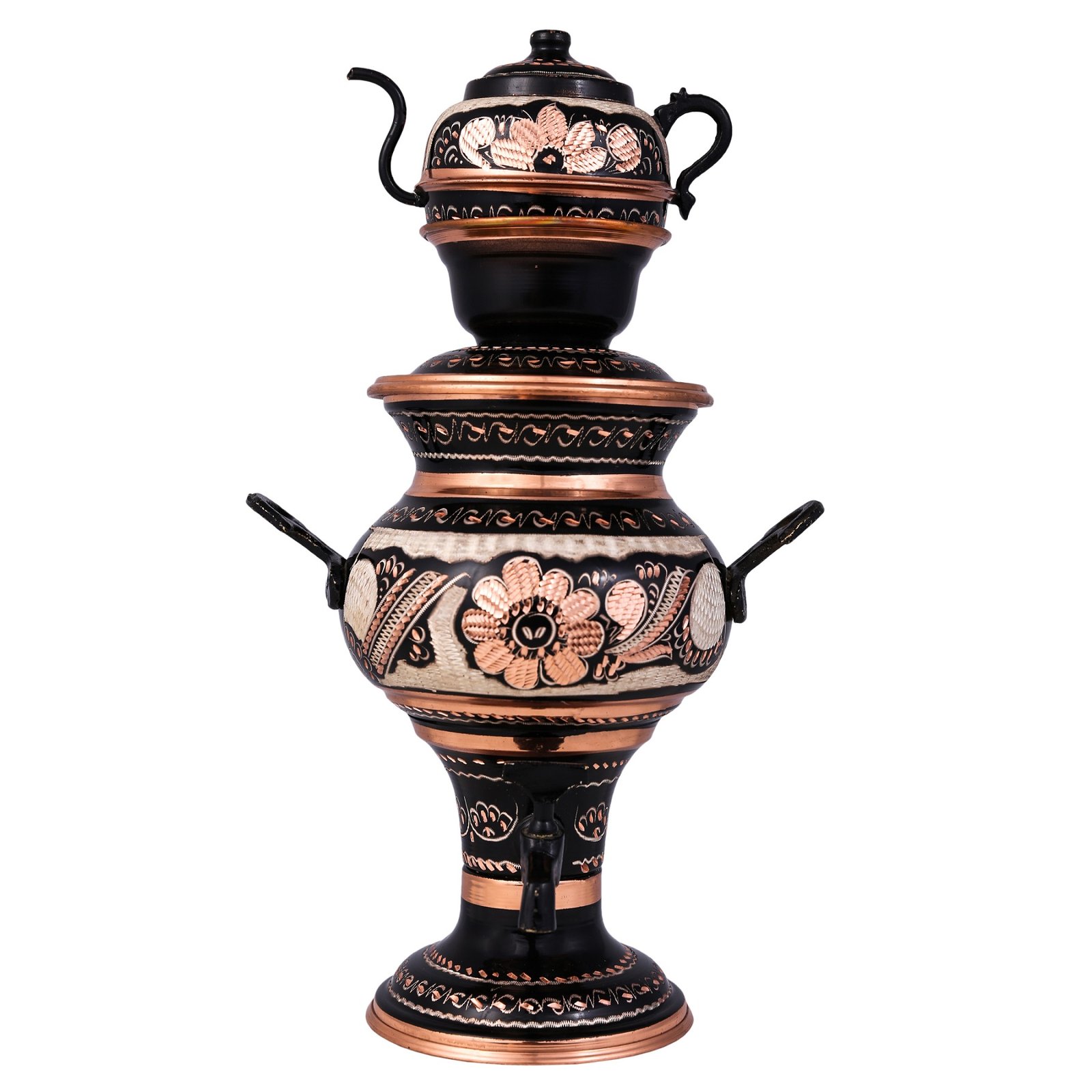 Handicraft Copper Samovar and teapot design Nastaran code 592,copper,copper metal,copper persian,persian handicrafts copper