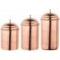 Handicraft Copper Spice container code 46 set 3 pcs, mis gazanyň bahasy, mis çemçe bahasy, mis ýalpyldawuk bahasy