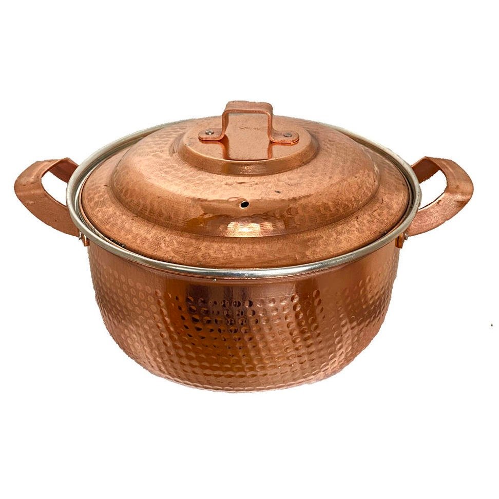 Handicraft Copper stock pot code T121 set 5 pcs,copper pot price,copper spoon price,copper glasess price