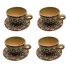 Enamel Handicraft pottery dish and cup model 008 set 8 pcs,enamel,enamel dishes,ename handcraft,handicraft enamel,blue enamel,handicrafts,handicrafts dishes