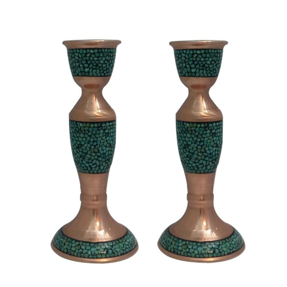 Handicraft Copper Candlestick code m001 set 2 pcs, kopparskedpris, kopparglasess pris, kopparhantverkspris