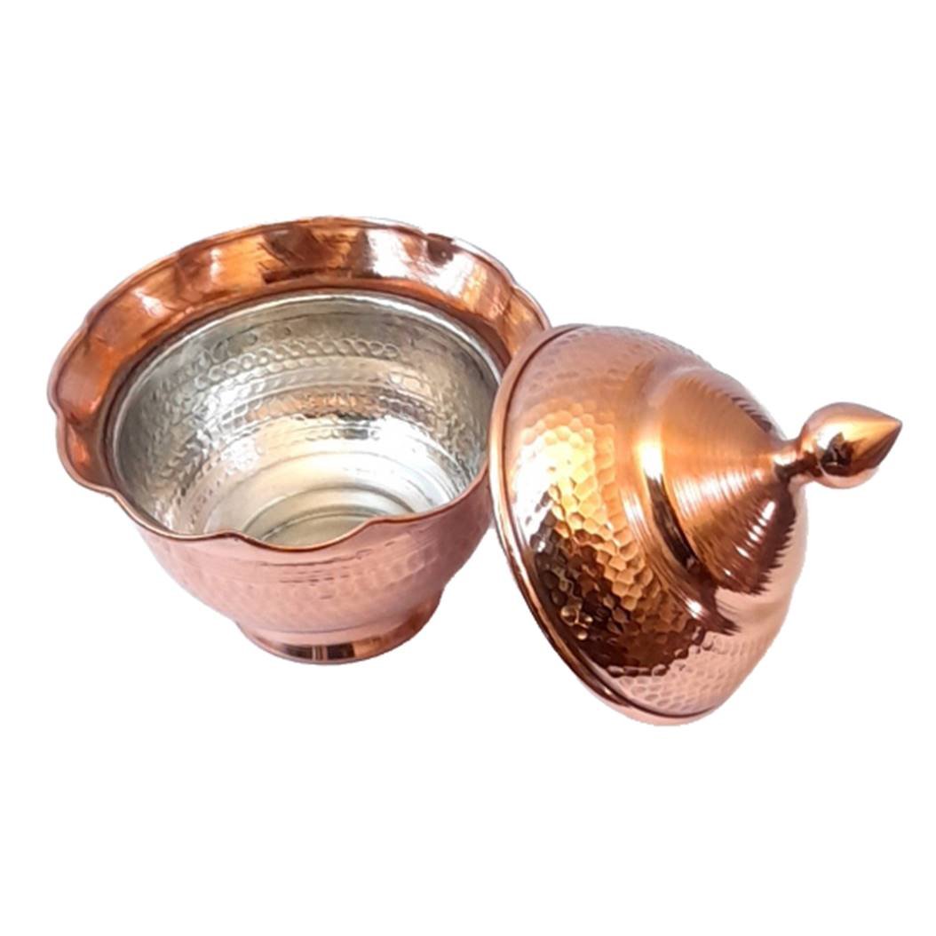 Handicraft Copper container Rose design code GNRA1,price of copper handmade,price of copper glasess