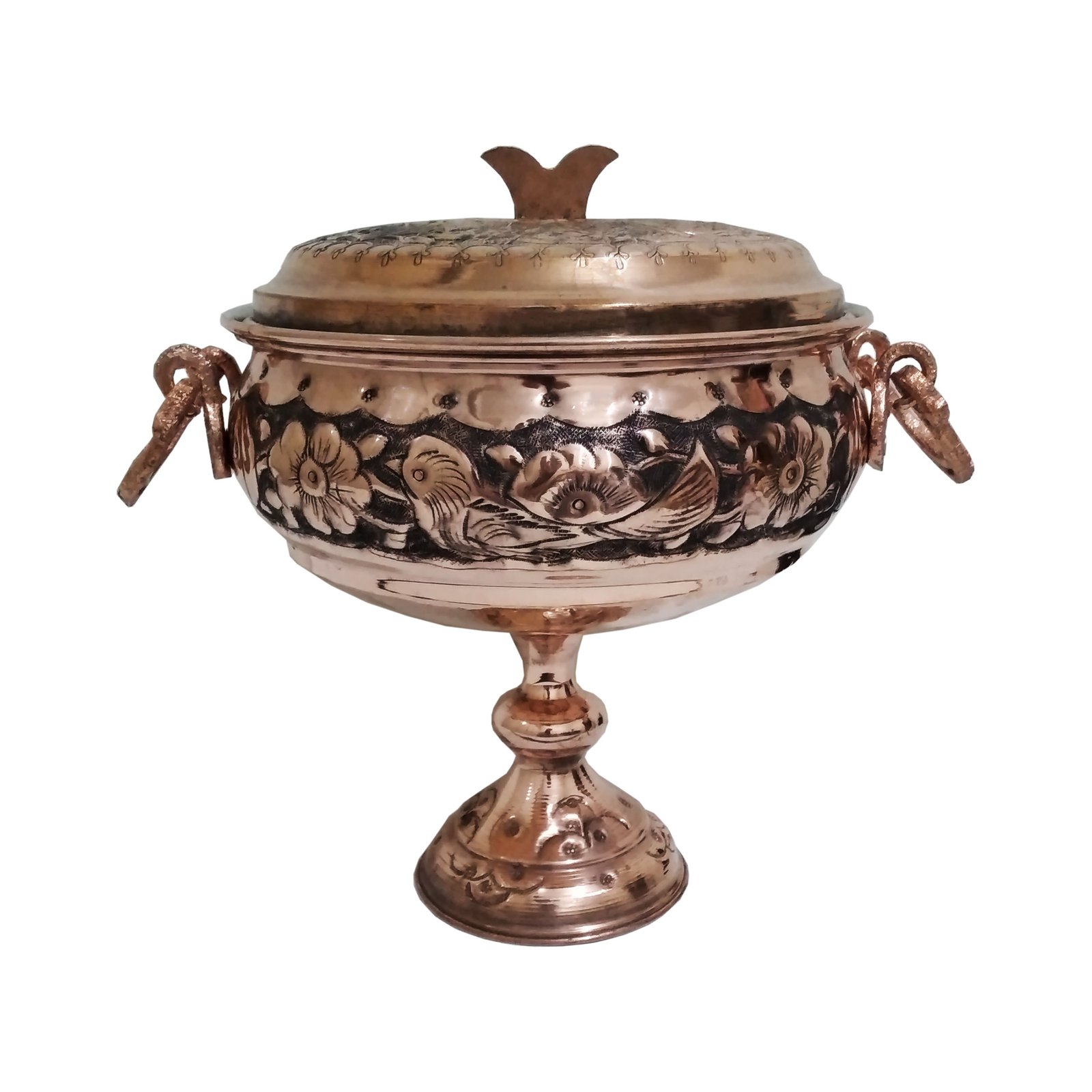 Handicraft Copper container model qalamzadeh code GAM02, तांबे के बर्तन की कीमत, तांबे के हस्तशिल्प की कीमत